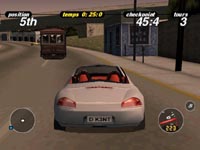une photo d'Ã©cran de Porsche Challenge sur Sony Playstation